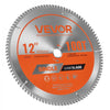 VEVOR Circular Saw Blade, 12 inch Diameter, 100 Sharp Alloy Teeth, 1 inch Arbor, Fine Finish, Aluminum Cutting Blade for Circular Saw, with Noise-Reducing Heat Vents, for Cutting Steel and Metal