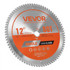 VEVOR Circular Saw Blade, 12 inch Diameter, 80 Sharp Alloy Teeth, 1 inch Arbor, Fine Finish, Wood Cutting Blade for Circular Saw, with Noise-Reducing Heat Vents, for Cutting Plywood, OSB, Hardwood