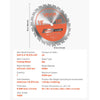 VEVOR Circular Saw Blade, 10 inch Diameter, 24 Sharp Alloy Teeth, 5/8 inch Arbor, Fine Finish, Wood Cutting Blade for Circular Saw, with Noise-Reducing Heat Vents, for Cutting Plywood, OSB, Hardwood