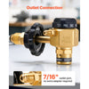 VEVOR Nitrogen Purging Regulator, Nitrogen Purge Control Valve with 500PSI Test Pressure, 4-Position Flow Control (TST/PRG/BRZ/OFF) for Brazing, Pipeline Purging, Leak Checking & Pressure Testing