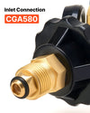 VEVOR Nitrogen Purging Regulator, Nitrogen Purge Control Valve with 650PSI Test Pressure, 4-Position Flow Control (TST/PRG/BRZ/OFF) for Brazing, Pipeline Purging, Leak Checking & Pressure Testing