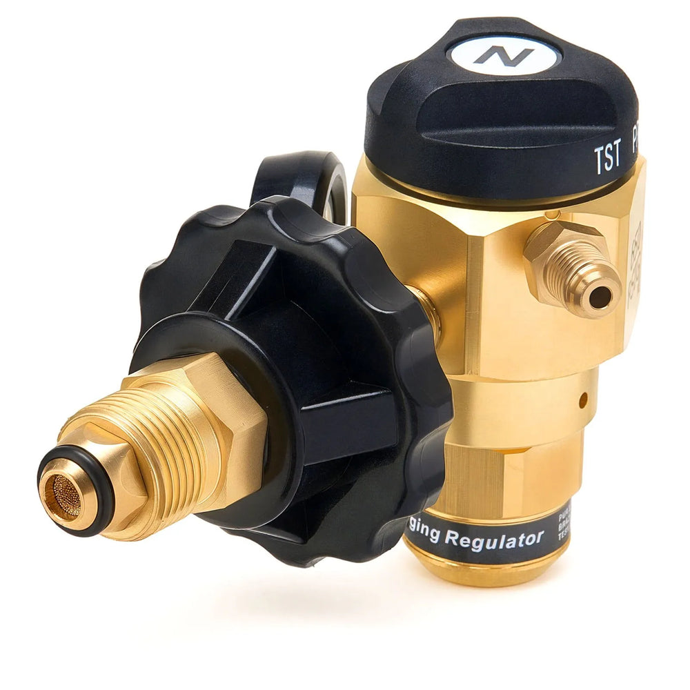 VEVOR Nitrogen Purging Regulator, Nitrogen Purge Control Valve with 650PSI Test Pressure, 4-Position Flow Control (TST/PRG/BRZ/OFF) for Brazing, Pipeline Purging, Leak Checking & Pressure Testing