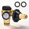 VEVOR Nitrogen Purging Regulator, Nitrogen Purge Control Valve with 650PSI Test Pressure, 4-Position Flow Control (TST/PRG/BRZ/OFF) for Brazing, Pipeline Purging, Leak Checking & Pressure Testing