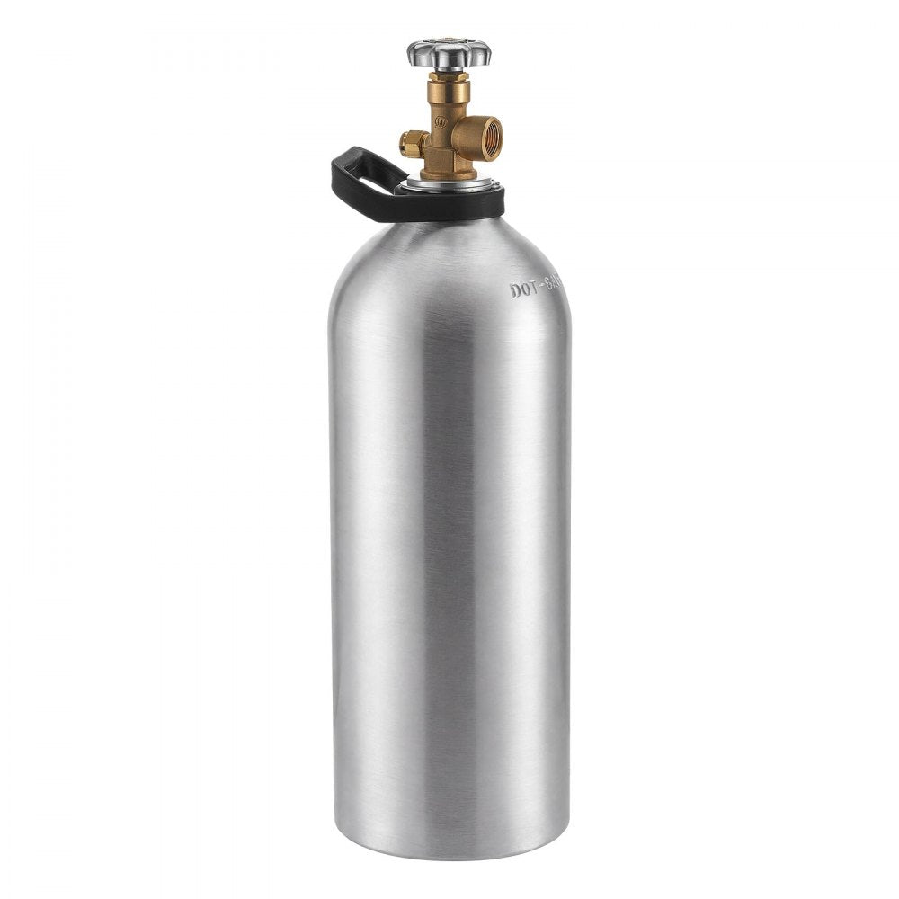 VEVOR 40 Cu. Ft DOT Nitrogen Cylinder Aluminum Alloy Air Tank (Ships Empty), High-Strength Aluminum Alloy 6061-T6 Cylinder with CGA-580 Valve & Handle, for Manufacturing, Welding, Beverage Production