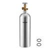 VEVOR 20 Cu. Ft DOT Nitrogen Cylinder Aluminum Alloy Air Tank (Ships Empty), High-Strength Aluminum Alloy 6061-T6 Cylinder with CGA-580 Valve & Handle, for Manufacturing, Welding, Beverage Production