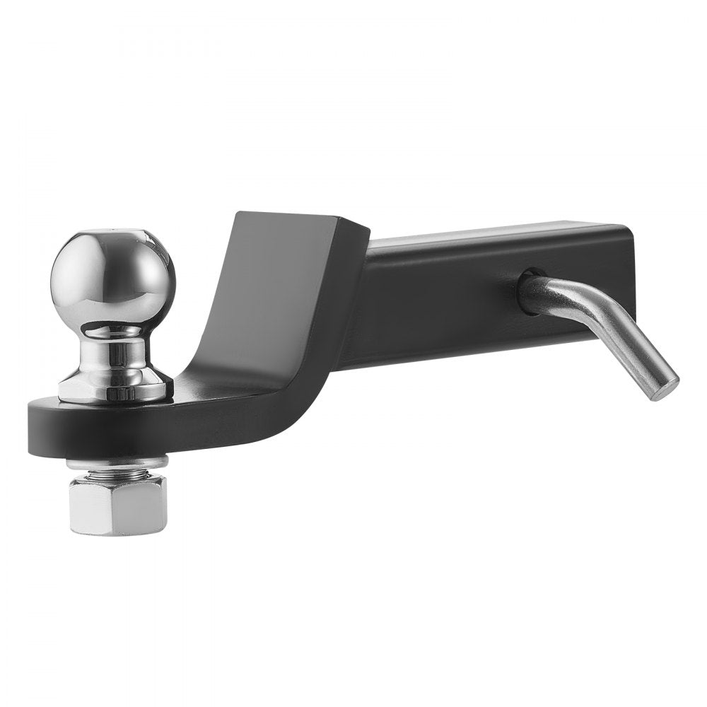 VEVOR Trailer Hitch, Fits 2 Inches Receiver, Trailer Hitch Ball Mount with 2 Inches Ball and Pin, 7500 lbs Capacity Ball Hitch, 2 Inches Drop, Tow Hitch for Heavy Duty Truck with Carbon Steel, Black