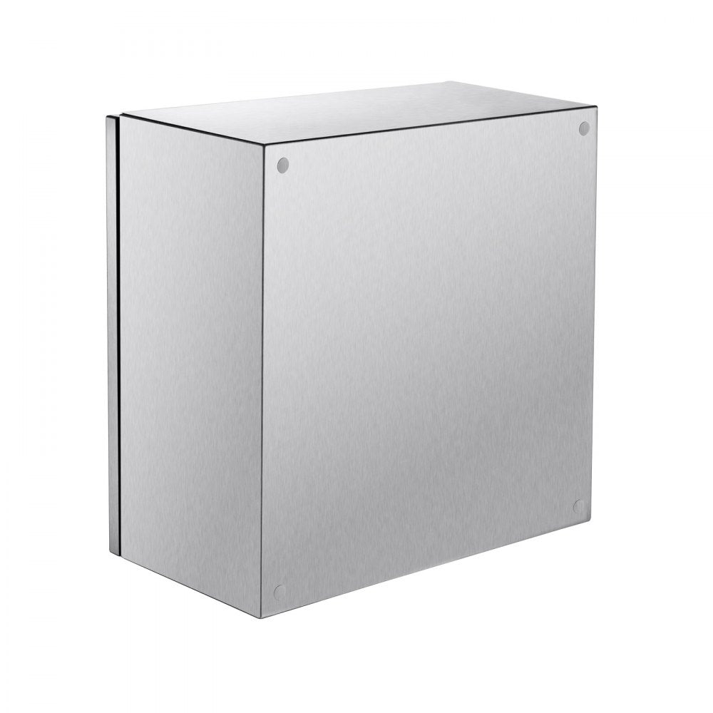 VEVOR NEMA Stainless Steel Enclosure, 12 x 12 x 8\'\' NEMA 4X Steel Electrical Box, IP66 Waterproof & Dustproof, Outdoor/Indoor Electrical Junction Box, with Mounting Plate