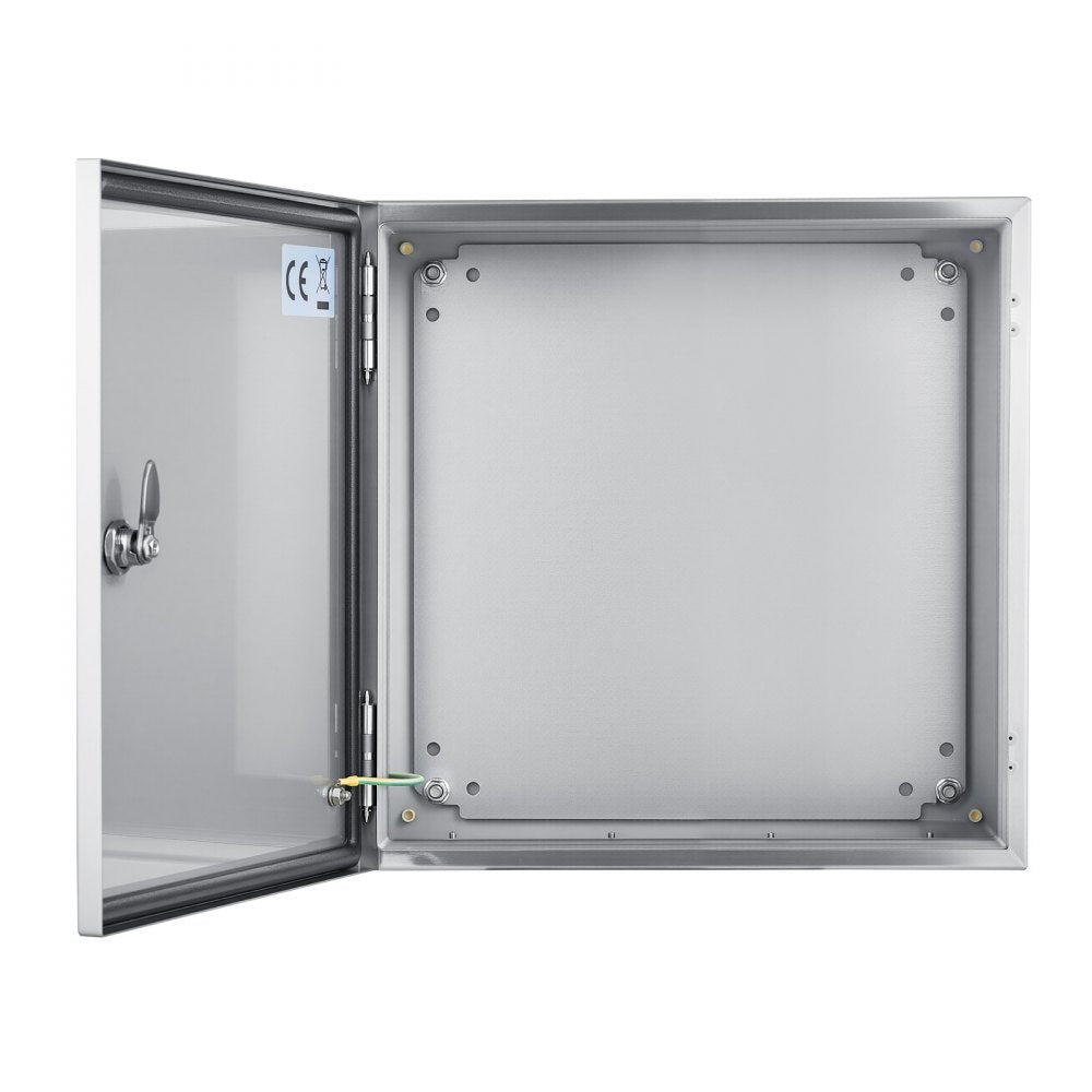 VEVOR NEMA Stainless Steel Enclosure, 12 x 12 x 8\'\' NEMA 4X Steel Electrical Box, IP66 Waterproof & Dustproof, Outdoor/Indoor Electrical Junction Box, with Mounting Plate