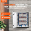 VEVOR NEMA Steel Case, 24x20x9'' NEMA 4X Fiberglass Electric Enclosure, IP66 Water & Dust Resistant, Suitable for Both Outdoor & Indoor Use, Includes Mounting Plate (60x50x23 cm)