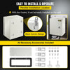 VEVOR NEMA Metal Case, 10 x 8 x 6'' NEMA 4X Metal Electric Enclosure, IP66 Water & Dust Resistant, Suitable for Both Outdoor & Indoor Use, Includes Mounting Plate