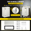 VEVOR NEMA Steel Enclosure 12×8×6,NEMA 4X Steel Electrical Box,IP66 Waterproof & Dustproof,Outdoor/Indoor Electrical Junction Box,with Mounting Plate