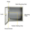VEVOR NEMA Steel Enclosure, 12 x 12 x 8\'\' NEMA 4X Steel Electrical Box, IP66 Waterproof & Dustproof, Outdoor/Indoor Electrical Junction Box, with Mounting Plate