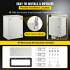 VEVOR NEMA Steel Case, Dimensions 16x12x8 inches, NEMA 4X Steel Electric Enclosure, IP66 Rated for Water and Dust Resistance, Suitable for Both Outdoor and Indoor Use, Includes Mounting Plate