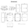 VEVOR NEMA Steel Case, Dimensions 16x12x8 inches, NEMA 4X Steel Electric Enclosure, IP66 Rated for Water and Dust Resistance, Suitable for Both Outdoor and Indoor Use, Includes Mounting Plate