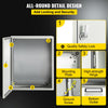 VEVOR NEMA Steel Case, 20x16x6'' NEMA 4X Metal Electric Enclosure, IP66 Water & Dust Resistant, Suitable for Both Outdoor/Indoor Use, Includes Mounting Plate