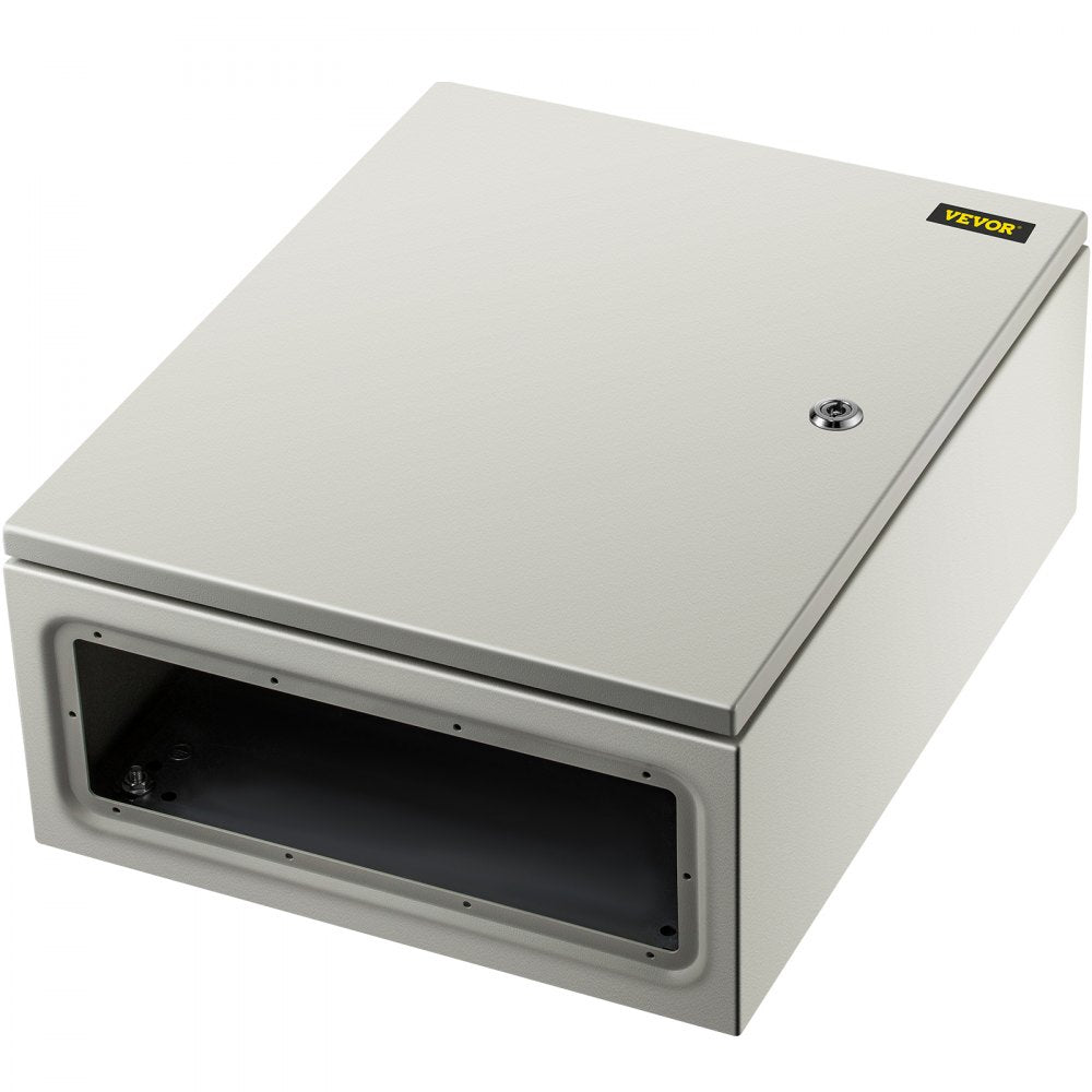 VEVOR NEMA Steel Case, 20x16x8'' NEMA 4X Metal Electric Enclosure, IP66 Water & Dust Resistant, Suitable for Both Outdoor & Indoor Use, Includes Mounting Plate