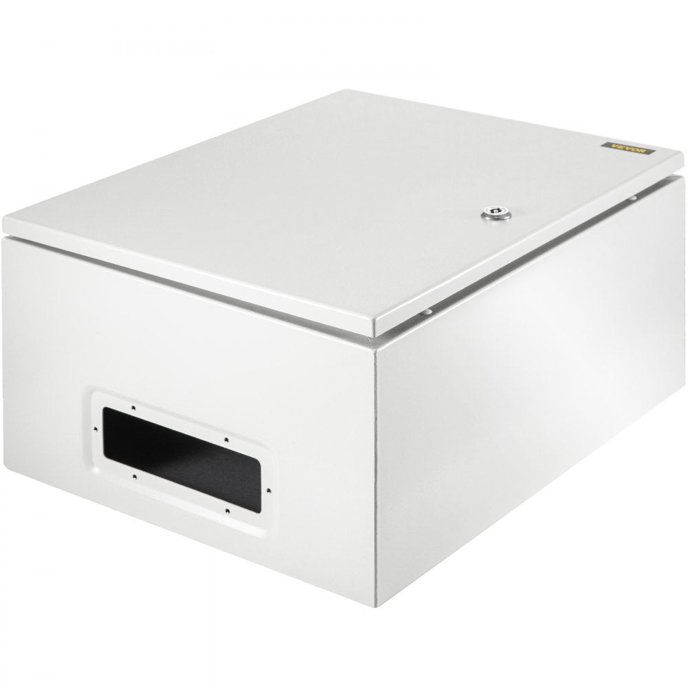 VEVOR NEMA Steel Enclosure, 20 x 16 x 10\'\' NEMA 4X Steel Electrical Box, IP66 Waterproof & Dustproof, Outdoor/Indoor Electrical Junction Box, with Mounting Plate