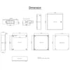 VEVOR NEMA Steel Enclosure, 20 x 20 x 6\'\' NEMA 4X Steel Electrical Box, IP66 Waterproof & Dustproof, Outdoor/Indoor Electrical Junction Box, with Mounting Plate