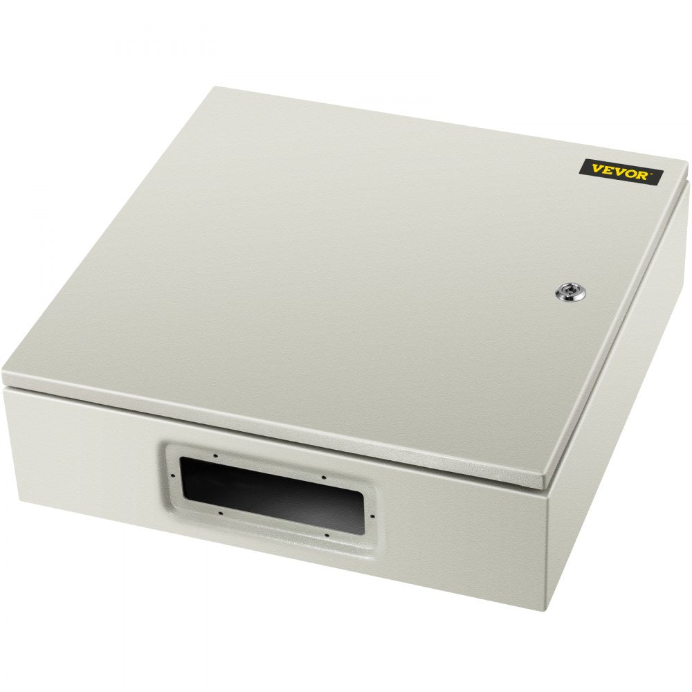 VEVOR NEMA Steel Enclosure, 20 x 20 x 6\'\' NEMA 4X Steel Electrical Box, IP66 Waterproof & Dustproof, Outdoor/Indoor Electrical Junction Box, with Mounting Plate