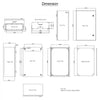 VEVOR NEMA Steel Enclosure, 24 x 16 x 10\'\' NEMA 4X Steel Electrical Box, IP66 Waterproof & Dustproof, Outdoor/Indoor Electrical Junction Box, with Mounting Plate