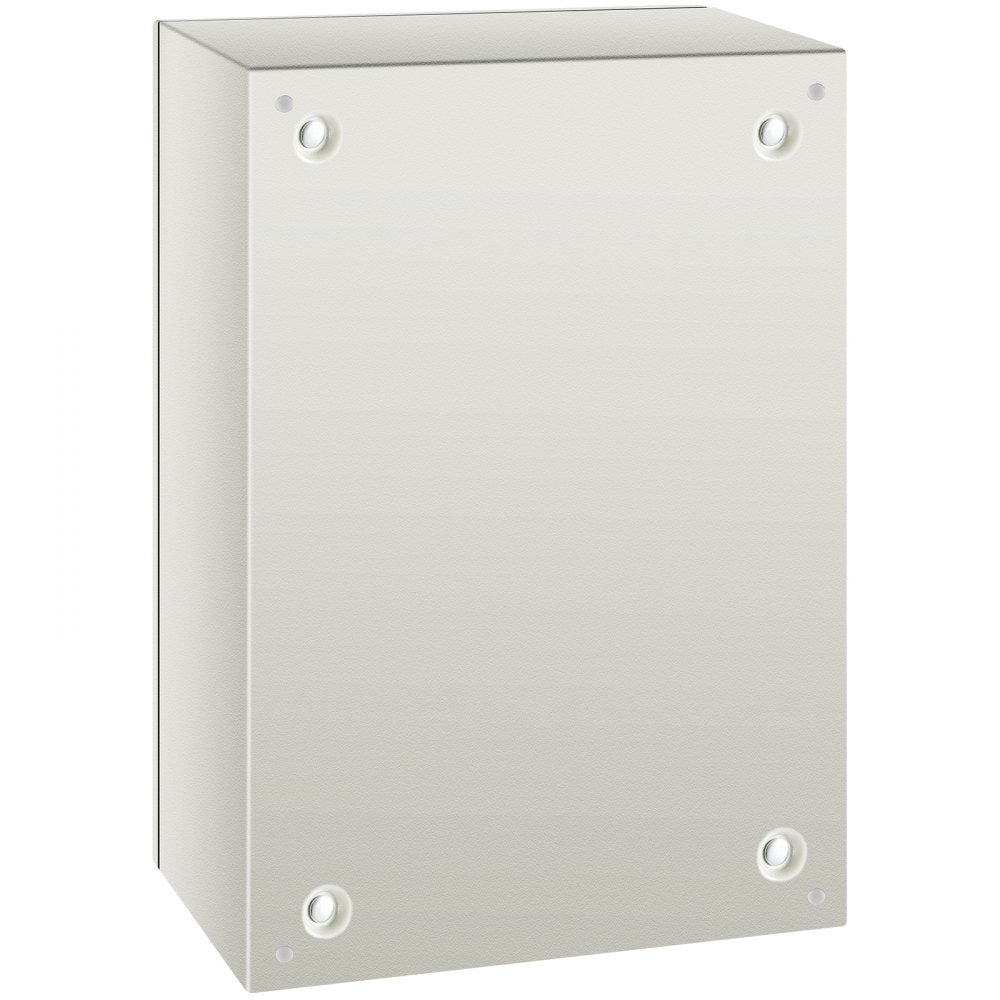 VEVOR NEMA Steel Enclosure, 24 x 16 x 10\'\' NEMA 4X Steel Electrical Box, IP66 Waterproof & Dustproof, Outdoor/Indoor Electrical Junction Box, with Mounting Plate