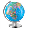 VEVOR Rotating World Globe with Stand, 8 in/203.2 mm, Educational Geographic Globe with Precise Time Zone ABS Material, 360° Spinning Globe for Kids Children Learning Classroom Geography Education