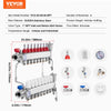 VEVOR 8-Branch Radiant Heat Manifold, 1/2" PEX Tubing Manifold, Stainless Steel PEX Manifold for Hydronic Radiant Floor Heating, Radiant Heat PEX Manifold Kit with 1/2" Adapters Included