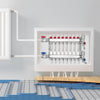 VEVOR 8-Branch Radiant Heat Manifold, 1/2" PEX Tubing Manifold, Stainless Steel PEX Manifold for Hydronic Radiant Floor Heating, Radiant Heat PEX Manifold Kit with 1/2" Adapters Included