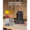 VEVOR Gold Melting Furnace, 1350W, 2102 ℉, PID Digital Electric Melting Furnace with 1 kg and 3 kg Ceramic Crucibles, Insulated Gloves, Crucible Tongs and Tray, for Gold, Silver, Aluminum, Copper