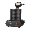VEVOR Gold Melting Furnace, 1350W, 2102 ℉, PID Digital Electric Melting Furnace with 1 kg and 3 kg Ceramic Crucibles, Insulated Gloves, Crucible Tongs and Tray, for Gold, Silver, Aluminum, Copper
