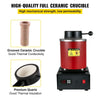 VEVOR Gold Melting Furnace, 1350W, 2102 ℉ Max Temperature, 3 kg Digital Electric Melting Furnace, with 1 kg and 3 kg Ceramic Crucible and Ingot Die for Processing of Gold, Silver, Aluminum, Copper
