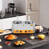 VEVOR Electric Cheese Dispenser with Pumps, 2.4x2 L Commercial Hot Fudge Warmer, Plastic Double Pumps Dispenser, 86-230℉ Temp Adjustable Nacho Cheese Sauce Warmer, for Hot Fudge Cheese Caramel