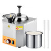 VEVOR Electric Cheese Dispenser with Pump, 2.4L Commercial Hot Fudge Warmer, Stainless Steel Heated Pump Dispenser, 86-230℉ Temp Adjustable Nacho Cheese Sauce Warmer, for Hot Fudge Cheese Caramel