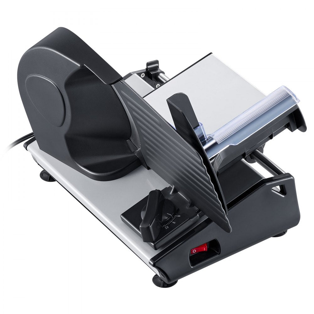 VEVOR Meat Slicer, 7.5 inch Electric Deli Food Slicer, 180W Meat Cutter with two Premium SUS420 Blades, 0-0.6 inch Adjustable Thickness, Food Slicer Machine for Meat, Hard Bread and Cheese, Home Use
