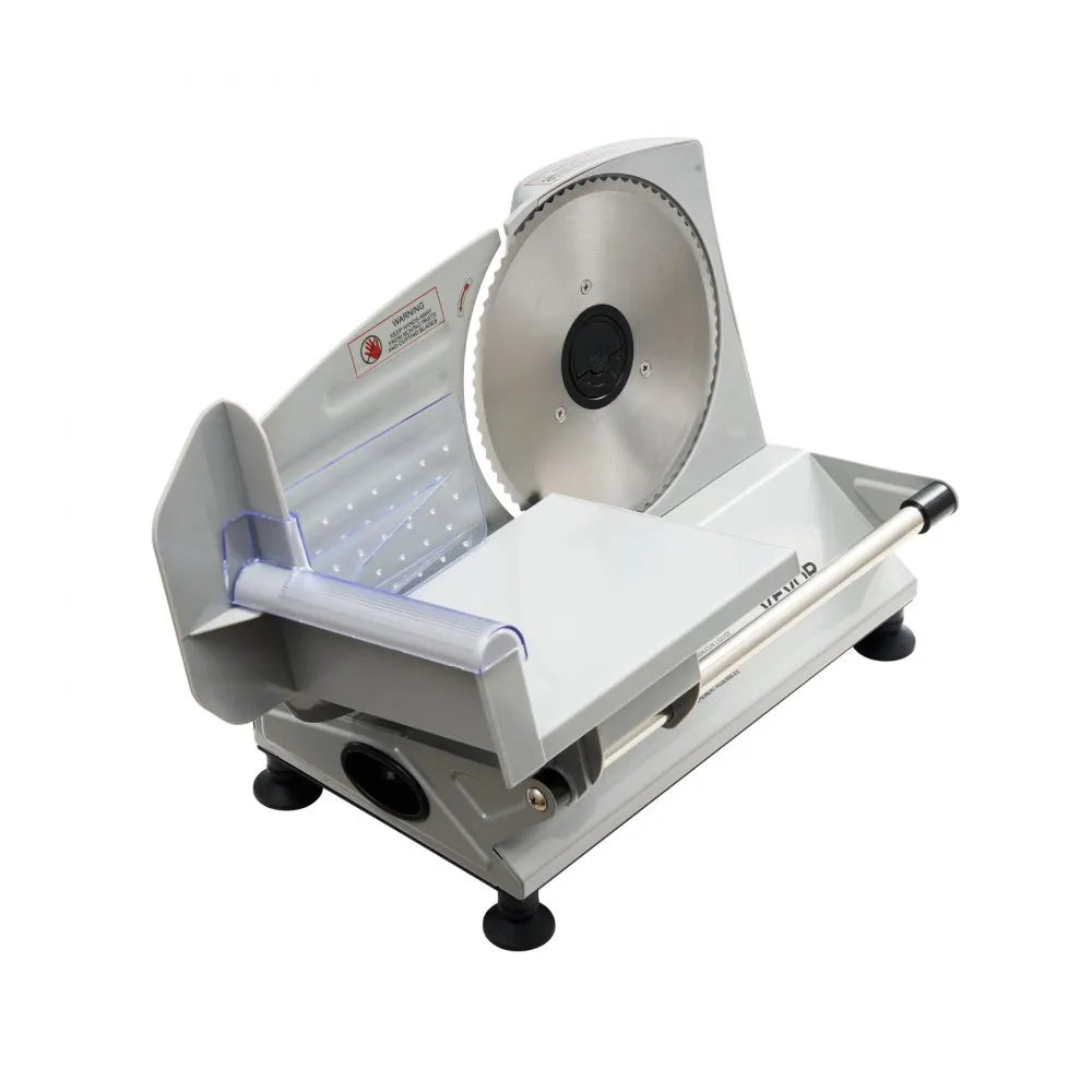 VEVOR Meat Slicer, 6.7 inch 150W Electric Deli Slicer Machine with two SUS420 Blades,  0-0.6 inch Adjustable Thickness, ETL Certified Home Food-Slicer for Meat, Ham, Baguett, Steak, ETL Approved