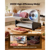 VEVOR Meat Slicer, 7.5 inch 200W Electric Deli Slicer Machine with  SUS420 Blade, 0-0.6 inch Adjustable Thickness, ETL Certified Home Food-Slicer for Meat, Ham, Baguett, Steak, ETL Approved