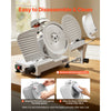 VEVOR Commercial Meat Slicer, 300W Electric Cutter, Removable 10" Carbon Steel Blade and Food Tray, 0-0.47" Adjustable Thickness Food Slicer Machine,for Frozen Meat, Ham, Baguett, Steak, ETL Approved
