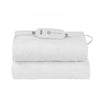 VEVOR Heated Mattress Pad, 60 x 80 in, Queen Electric Bed Warmer with 1-5 Heat Settings Control, 10-Hour Auto Shut Off, Machine-Wash Breathable Coral Fleece Heating Electric Mattress Sheets, White