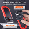 VEVOR Razor Blade Scraper, 15 Extra Blades, Locking Scraper Tool with Security Cap, Carbon Steel and POM Blades, for Cleaning Labels, Stickers, Decals, Paint from Glass Window Stovetop Cooktop Oven