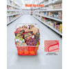 VEVOR Shopping Baskets, 12 PCS, 22L Stackable Metal Grocery Baskets with Handles, Dense Mesh Structure, Holds up to 44 lbs, Portable for Grocery, Retail, Stores, Supermarket, Bookstore, Home Use, Red