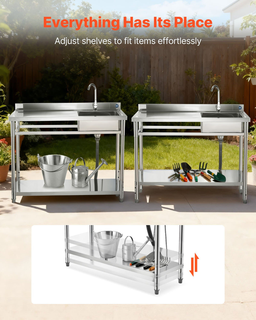 VEVOR Stainless Steel Utility Sink - image 2