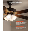 VEVOR Ceiling Fan Light Kit, Four-Light 3000K 750lm Fan Light Kit with Pull Chain, Replacement Light Fixture for Living Room, Bedroom, Home Decor, Cloud White Glass Shade Brushed Nickel, Floral Shape