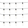 VEVOR LED Outdoor String Lights, 200FT, 2700K Dimmable Outside Patio Lights with 100 ST38 Shatterproof Bulbs E12 Socket Base, Waterproof Hanging Lights for Porch Backyard Garden Balcony Party Decor