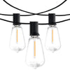 VEVOR LED Outdoor String Lights, 200FT, 2700K Dimmable Outside Patio Lights with 100 ST38 Shatterproof Bulbs E12 Socket Base, Waterproof Hanging Lights for Porch Backyard Garden Balcony Party Decor