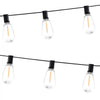 VEVOR LED Outdoor String Lights, 50FT, 2700K Dimmable Outside Patio Lights with 15 S14 Shatterproof Bulbs E12 Socket Base, Waterproof Hanging Lights for Porch Backyard Garden Balcony Deck Party Decor