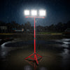 VEVOR LED Work Light with Stand, 15000 Lumens, Three-Head Portable Camping Light with Individual Switch, Tripod Stand, 10.83 ft Power Cord, for Indoor Outdoor Job Site Construction, IP65 Waterproof