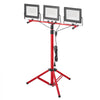 VEVOR LED Work Light with Stand, 21000 Lumens, Three-Head Portable Camping Light with Individual Switch, Tripod Stand, 10.83 ft Power Cord, for Indoor Outdoor Job Site Construction, IP65 Waterproof
