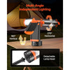 VEVOR LED Work Light with Stand, 6Ah, Rechargeable Cordless Camping Light, with 3 Lamp Heads, Detachable Tripod Stand, 2200 Lumens 3000K-6500K Dimmable, Portable Construction Lighting for Job Site