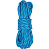 VEVOR 10.5 mm Static Climbing Rope, 9.7M(32ft) Outdoor Rock Climbing Rope 25KN Breaking Tension, Fiber Rope with Steel Snap Hooks for Escape, Rappelling, Fire Rescue, Blue