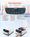 VEVOR centrifuge machine - easy operation control panel infographic